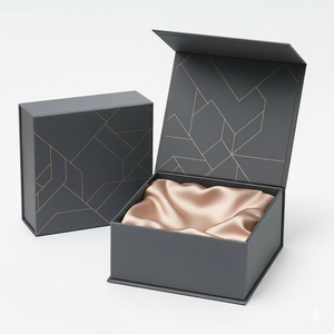 Cajas de Embalaje de Cartón Corrugado Magnético Rígido Personalizadas, Forro de Esponja, Materiales Reciclados, Cierre Magnético, Asa para Regalos y Manualidades - Product Image 2