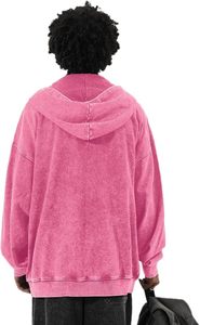 Sudadera con Capucha Estilo Lavado Ácido Urbano en Algodón Suave y Grueso, con un Atrevido Desgaste Desgastado para un Look Vintage Atemporal - Product Image 2