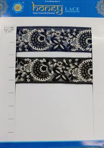 Tela de encaje bordado floral colorida vibrante y detallada con patrones intrincados, perfecta para la moda de alta gama - Product Image 5