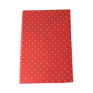 Tiny A5 bìa cứng nhật ký Kem & Red Dot in handmade tái chế giấy cotton máy tính xách tay mini phong cách gỗ axit miễn phí - Product Image 1