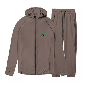 Ensembles de survêtements deux pièces pour hommes de haute qualité fabriqués sur mesure polaire à broderie à fermeture éclair-XL grande taille imprimé avec logo - Product Image 6