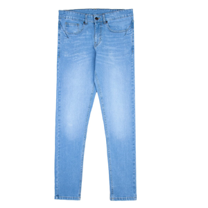 Pantalones vaqueros para hombre con logotipo personalizado OEM, transpirables y lavados, precio ajustable para todas las estaciones, diseño de patrón de impresión - Product Image 3