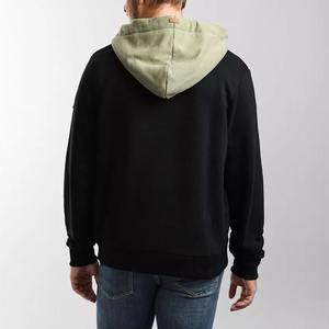 Sweats à capuche quart de fermeture éclair pour hommes en plein air motif à carreaux vêtements d'hiver col montant tissu polaire teint en vrac disponible - Product Image 2