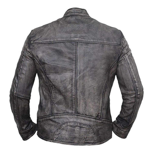 Veste d'hiver 2025 pour hommes, respirante et imperméable, de taille plus avec logo unique et col montant en cuir, vente en gros personnalisée - Product Image 2