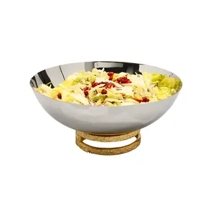 Zahid Exports' Eco-Friendly Modern Dual-Tone <b>Silver</b> White Hand-Touch Royal Bowl Gold <b>Crest</b> Bone China Dual Bowl Dish for safe - Product Image 2