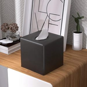 Boîte à mouchoirs couverture carré porte-mouchoirs rangement pour salle de bain comptoirs de vanité commodes support de nuit salons et bureaux - Product Image 6