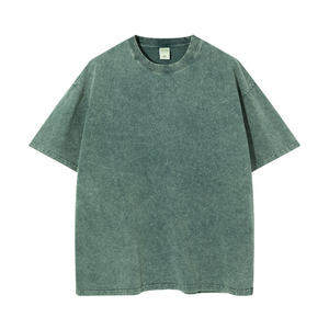 100% algodón camisetas a granel venta al por mayor suelta ajuste personalizado ácido lavado verano desgaste camiseta para hombres - Product Image 5