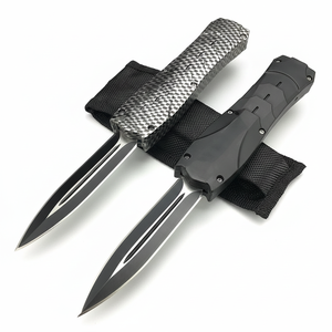 Couteau de poche pliable tactique de survie pour la randonnée, le camping et la chasse, en acier inoxydable et aluminium, fabrication artisanale, OTC 440C - Product Image 1