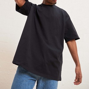 T-shirt pour homme coupe ample et souple à manches courtes et col d'été sur mesure T-shirt oversize respirant de haute qualité pour hommes - Product Image 3