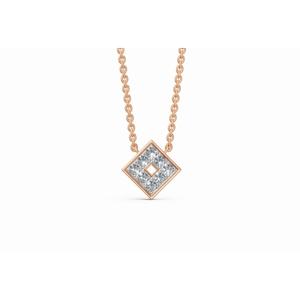 Pendentif en diamant de laboratoire Eleonore Prism exquis, taille ronde, 0,402 ct, or 9 KT, 14 KT, 18 KT, bijoux en gros, OEM, export - Product Image 1