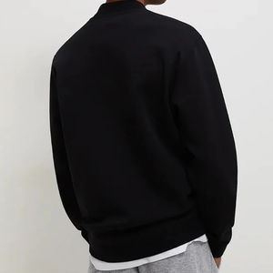 Customized Crewneck White Oversized Sweatshirt 100% Cotton Blank Sweatshirts For Men's <b>Mock</b> <b>Neck</b> Plain Sweatshirts - Product Image 6