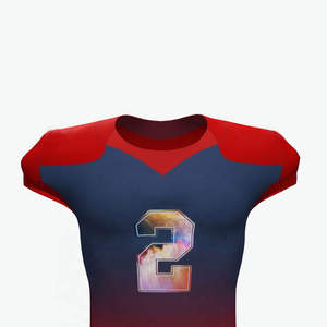 เสื้ออเมริกันฟุตบอลแบบใหม่ สวมใส่สบาย เนื้อผ้านุ่ม แขนสั้น รับผลิตแบบ OEM ราคาถูก - Product Image 6