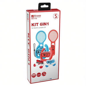 Set 2 en 1 Rojo y Azul 95779, Kit de 2 Accesorios para Videojuegos SWITCH, para Consola SWITCH - Product Image 2