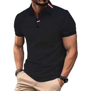 2025 nuevo verano tendencia hombres manga corta Slim Fit Polo hombres gradiente Color 3Ddigital estampado Polo hombres - Product Image 4