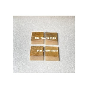 Dessous de verre en bois personnalisé promotionnel de meilleure qualité Dessous de verre décoratifs en résine pour table à thé Dessous de verre pour boissons - Product Image 1