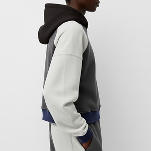 OEM/ODM 100% Cotton Fleece Vintage <b>Acid</b> Wash Winter Wear 400GSM Boxy Fit Custom Printed Front Logo Hooded Streetwear Women's - Product Image 3