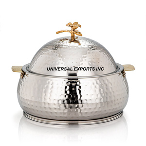 Olla de madera de diseñador, hecha a mano cazuela de diseñador de calidad superior, calentador de alimentos de Metal nuevo con estilo clásico - Product Image 2