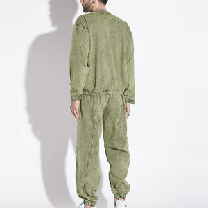 Conjunto Deportivo Personalizado de Felpa Francesa Gruesa con Parches Bordados de Algodón, Sudadera con Capucha y Pantalones Deportivos para Hombre, Fabricante de Conjuntos Deportivos - Product Image 2