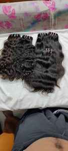 Jerry Hair exporta paquetes de cabello humano crudo sin procesar indio con precio al por mayor de fábrica en extensiones de cabello rizado indio - Product Image 2