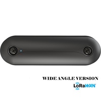 COMPTIPIX FLAT BLACK 2 GRAN Angular LORAWAN ®   Contador de Personas 3D Montado en el Techo, Sensor de Flujo y Ocupación, Contador de Visitantes