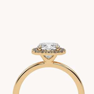 แหวนหมั้นคาร์เตอร์ - แหวนเพชรทองคำ 14k เพชรเลี้ยงในห้องปฏิบัติการสำหรับผู้หญิง - Product Image 3