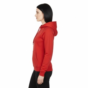Premium Sports Pure <b>Red</b> <b>Hoodie</b> <b>Women</b> Streetwear High Quality Cotton Fleece Oversized <b>Hoodie</b> Sweatshirt Sweatsuit Wholesale hoodi - Product Image 4