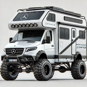 Camping-car 4x4 de luxe léger, mini-caravane moderne en fibre de verre, autonome, pour 4 personnes, camion-camping-car, charge utile 2000 kg, personnalisable - Product Image 1