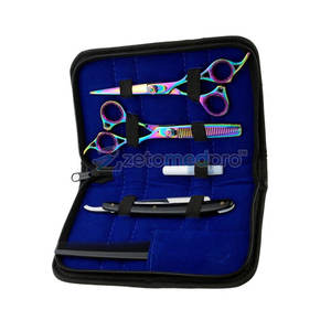 Outils de salon de coiffure 5 en 1, ensemble de ciseaux de coiffure multifonctionnels 5 en 1 pour le coiffage - Product Image 3