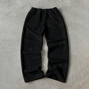 Pantalones de chándal holgados de forro polar para hombre, cálidos, informales, de invierno, suaves, para gimnasio, correr, ropa de calle y descanso. - Product Image 1