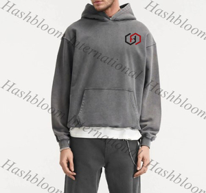 เสื้อสเวตเตอร์มีฮู้ดผ้าฝ้ายโพลีเอสเตอร์ระบายอากาศได้ดีสำหรับผู้ชาย100% ปกติผ้าถักย้อมสีล้วนสำหรับฤดูหนาว - Product Image 2