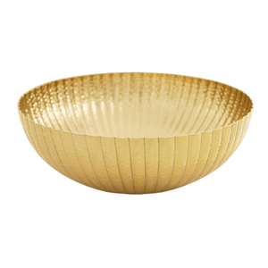 Tazón para servir hecho a mano de Metal dorado de gran calidad, venta al por mayor, mesa de comedor, comida decorativa, accesorios de cocina, precio razonable - Product Image 1