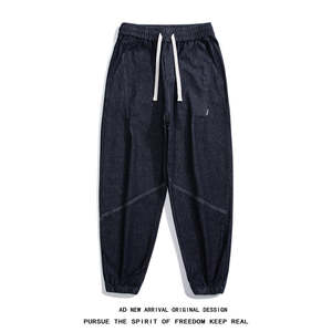 Pantalones Deportivos Holgados para Hombre, 100% Algodón, Cintura Media, Felpa, Joggers con Logotipo Bordado, Casuales, de Calle, Invierno, Elásticos - Product Image 2