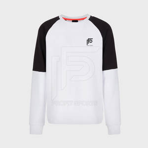 Dos tonos Premium 100% algodón polar hombres pulóver sudadera de gran tamaño invierno patrón sólido diseño forrado - Product Image 1