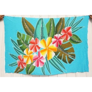 Pareos Hawaianos Pintados a Mano 100% Rayón de Alta Calidad, Ropa de Playa Personalizada al por Mayor, Cubierta para las Islas del Pacífico Asiático HPGU025-06-180 - Product Image 1
