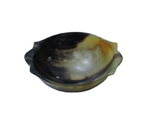 Cuenco decorativo de comida de cuerno genuino para ocasiones específicas, cuenco para servir cuerno, restaurante, hogar, cocina, comida, cuenco decorativo de cuerno Natural - Product Image 1