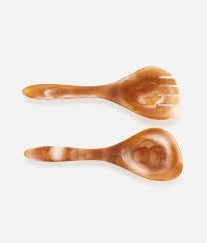 Elegant Handcrafted Resin <b>Salad</b> Server Set <b>Spoon</b> And Fork Stylish Resin Cutlery For Dining Table Home Kitchen And Hotel Use - Product Image 5