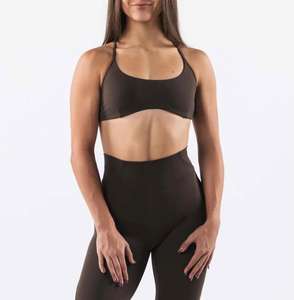 Sujetador Deportivo de Alta Sujeción para Mujer, Transpirable y Ajustable, con Logotipo Frontal, para Gimnasio y Fitness, Material Spandex/Nylon - Product Image 3