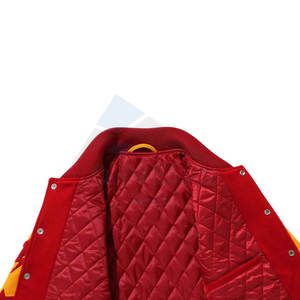 แจ็คเก็ตหนังแท้ดีไซน์ล่าสุดสำหรับผู้ชายและผู้หญิง สไตล์วาร์ซิตี้ เบสบอล คอลเลจ ยูนิเวอร์ซิตี้ คุณภาพสูง - Product Image 5