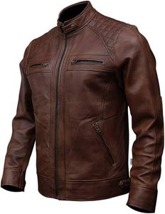 Men's Premium Quality Leather <b>Jacket</b> Hot Selling Full Sleeves Breathable Design Fashionable High Street Style for <b>Winter</b> - Product Image 2