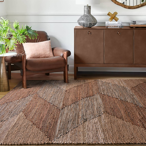 Tapis de jute fait main écologique tapis tressé et tissé pour salon chambre couloir chambre hôtel bureau-vente en gros - Product Image 3