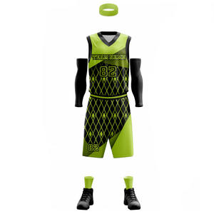 Venta al por mayor de conjuntos de uniformes de baloncesto para hombres de alta calidad Reversible 100% Poliéster Top con características transpirables logotipo personalizado - Product Image 1