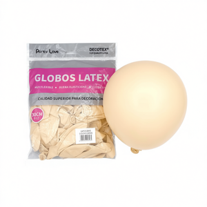 Globos de Látex Party Love de 30 cm, Color Piel, Bolsa de 50 Unidades, Artículos Decorativos para Fiestas - Product Image 2