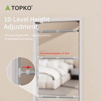 Barre de traction multifonctionnelle réglable TOPKO de haute qualité pour cadre de porte – Équipement de gym à domicile – Barre horizontale pour cadre de porte