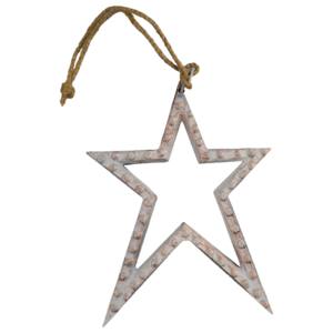 Estrella colgante de diseño Metal de aluminio Adorno festivo de metal en forma de estrella con nuevo diseño de acabado brillante plateado - Product Image 6