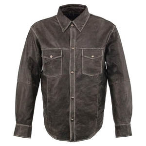 Camisas de Cuero Duraderas para Hombre, Ajuste Cómodo, Tela Suave, Material Premium, Ligeras, Transpirables, Ecológicas, Personalizadas, Perfectas - Product Image 1