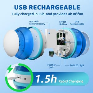 Giocattolo per gatti interattivo intelligente ricaricabile USB 3 modalità Laser e piuma divertente giocattolo per gatti con controllo App - Product Image 4