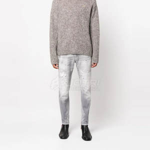 Jeans rasgados para estilo casual Jeans rasgados de moda con detalles desgastados Jeans rasgados de primera calidad para uso diario - Product Image 2