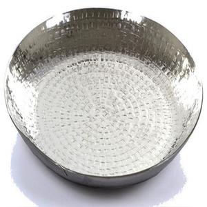 Creative Stainless Steel Shiny Bowl Resorts Decorative Tabletop Double <b>Wall</b> Metal Bowl Restaurant Hotel Ware Salad Serving Bowl - Product Image 2