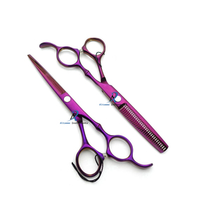 Tijeras para adelgazar el cabello Tijeras de peluquero de acero inoxidable Agarre ergonómico Cuchillas afiladas Peluquería Texturización Herramientas de estilismo - Product Image 1