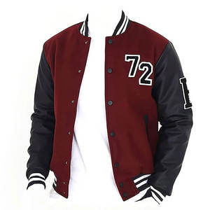 Chaqueta de Invierno 100% Algodón, Chaqueta Universitaria de Alta Calidad para Hombre, Logotipo Personalizado, Chaqueta Universitaria - Product Image 1